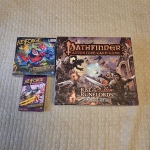Pathfinder Adventure Card Game Rise Of The Runelords + Keyforge Lot